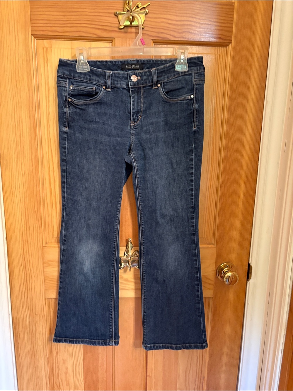 White House Black Market Dark Blue Flare Jeans